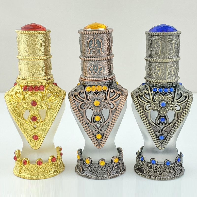 Vintage Collectible Perfume Bottles - 8ml Collection Waist Diamond Decorative Essence
