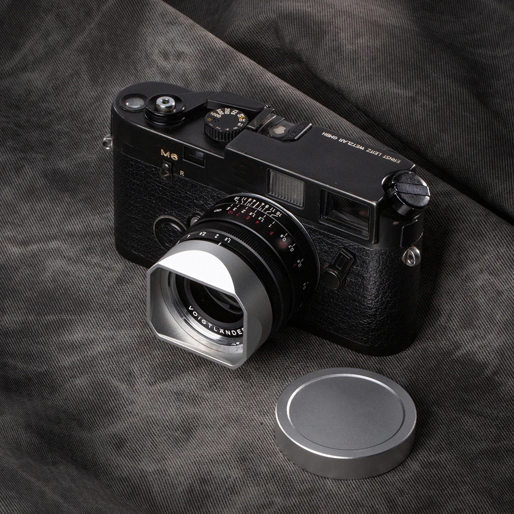 Lens Cap Vintage - Metal Lens Hood Lightweight Square Lens
