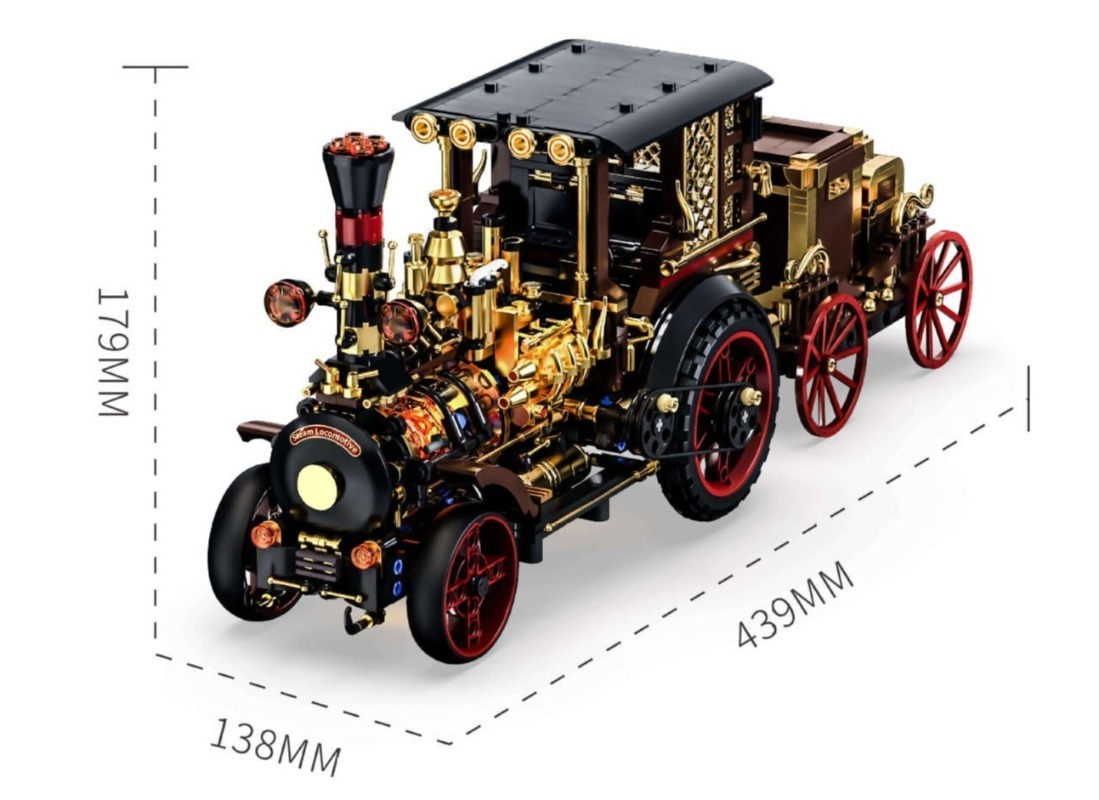 Vintage Collectibles - Creative 1331Pcs Vintage Mechanical Steam Car