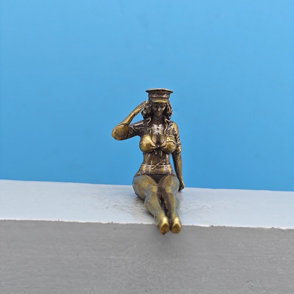 Solid Brass Miniature Girl Fig - Vintage Collectible Ornaments 리뷰 및 가격