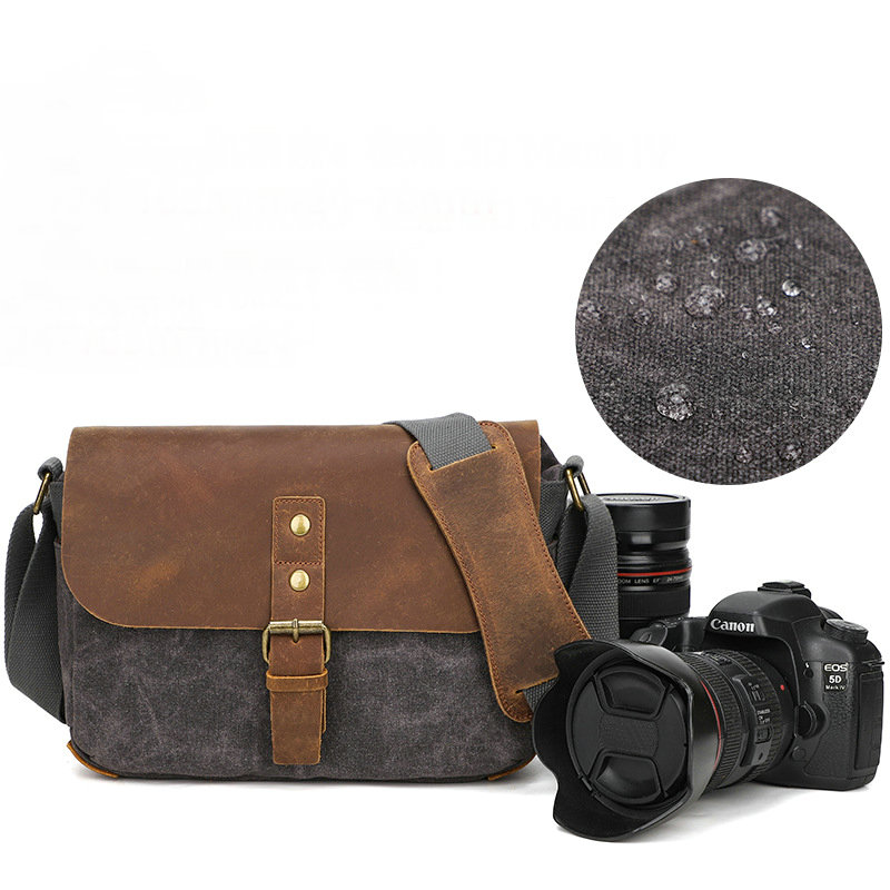 New Vintage Waxed Canvas Shoul - Lens Cap Vintage 리뷰 및 가격