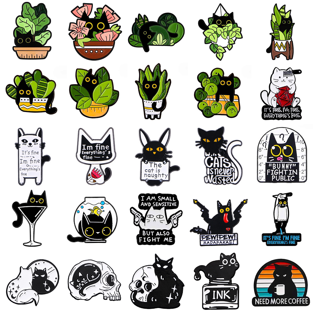 Cute Black Cat Collection Plan - Collectible Vintage Brooches 리뷰 및 가격