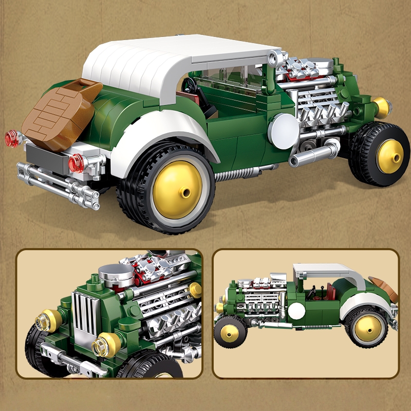 Retro vintage car building blo - Vintage Collectible Ornaments 리뷰 및 가격