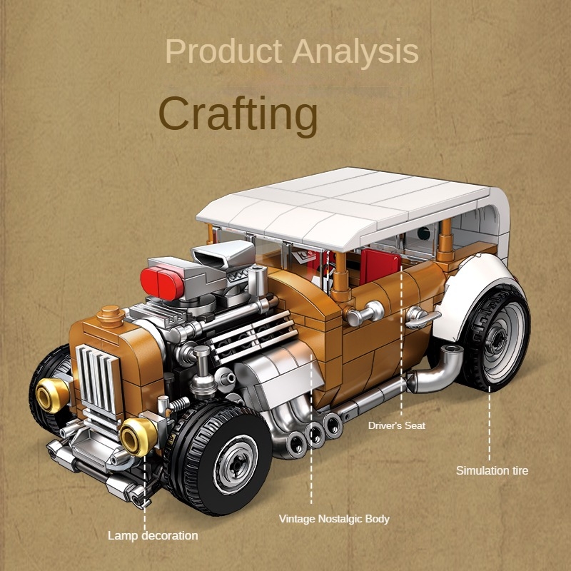 Retro vintage car building blo - Vintage Collectible Ornaments 리뷰 및 가격