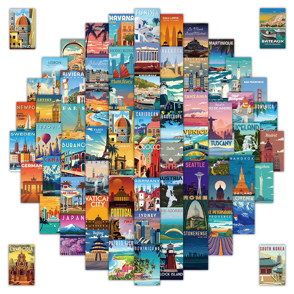 108 Pcs Scenic Landscape Stamp - Vintage And Collectible Stores 리뷰 및 가격