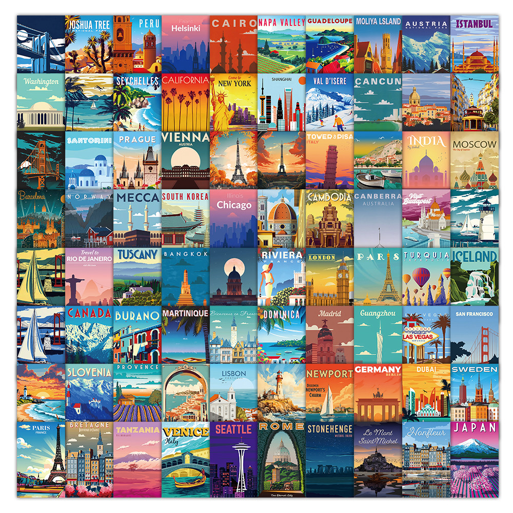 108 Pcs Scenic Landscape Stamp - Vintage And Collectible Stores 리뷰 및 가격