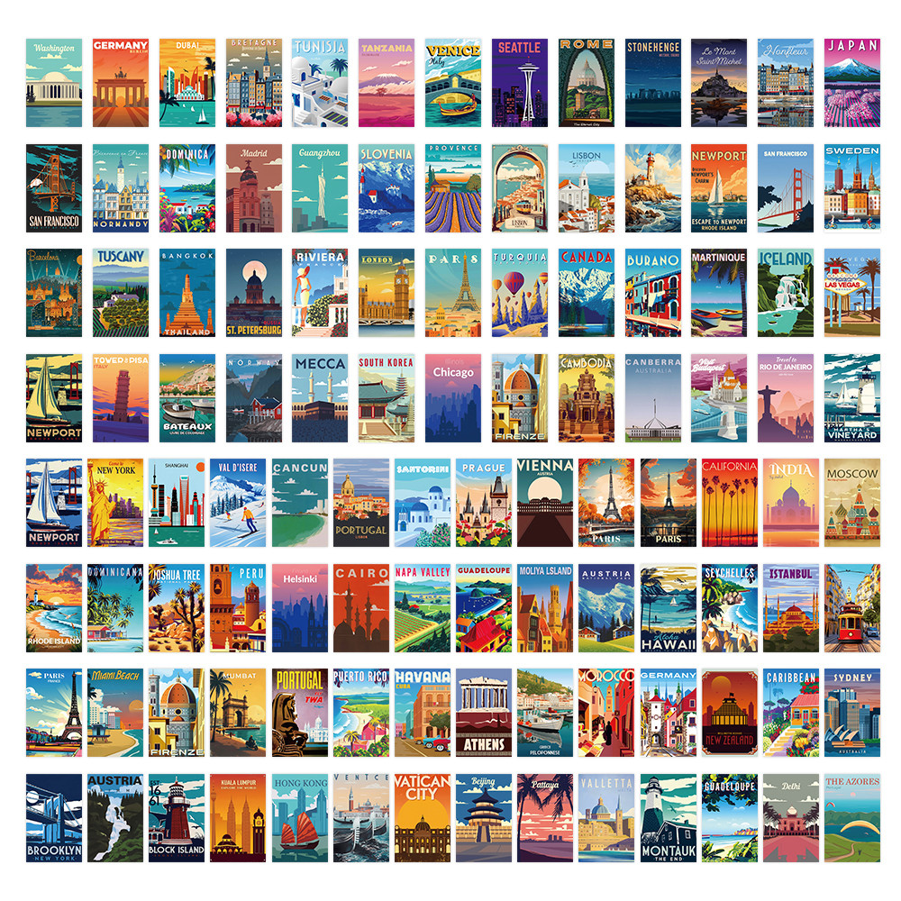 108 Pcs Scenic Landscape Stamp - Vintage And Collectible Stores 리뷰 및 가격