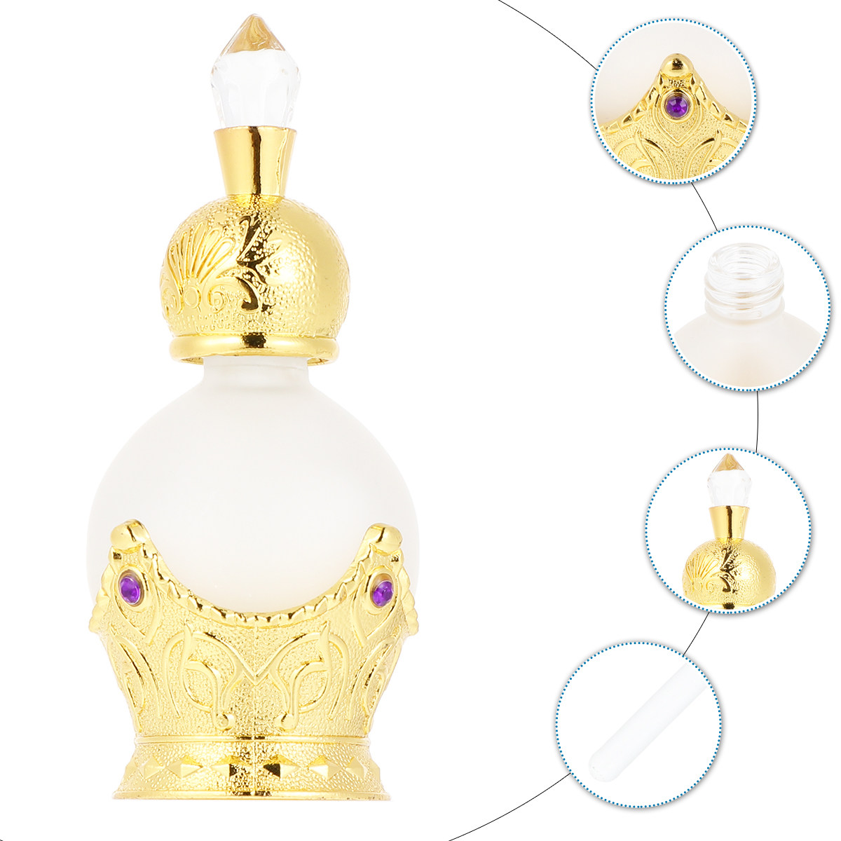 15Ml Gold Perfume Bottle Vinta - Vintage Collectible Perfume Bottles 리뷰 및 가격