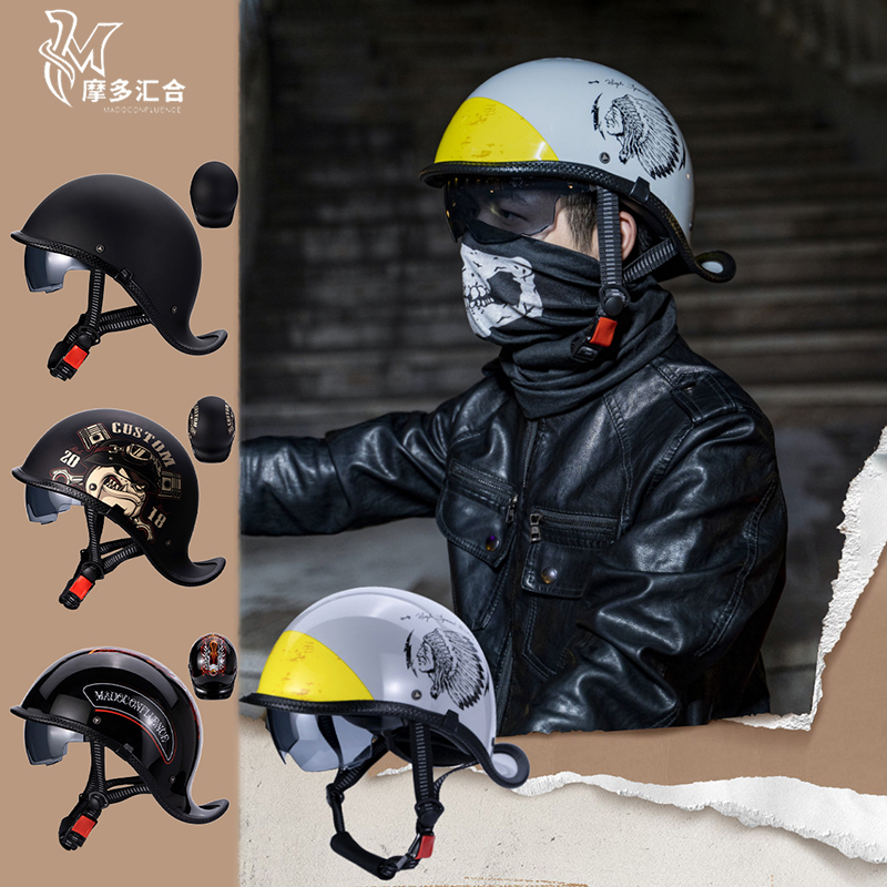 Retro Motorcycle Helmets for M - Lens Cap Vintage 리뷰 및 가격