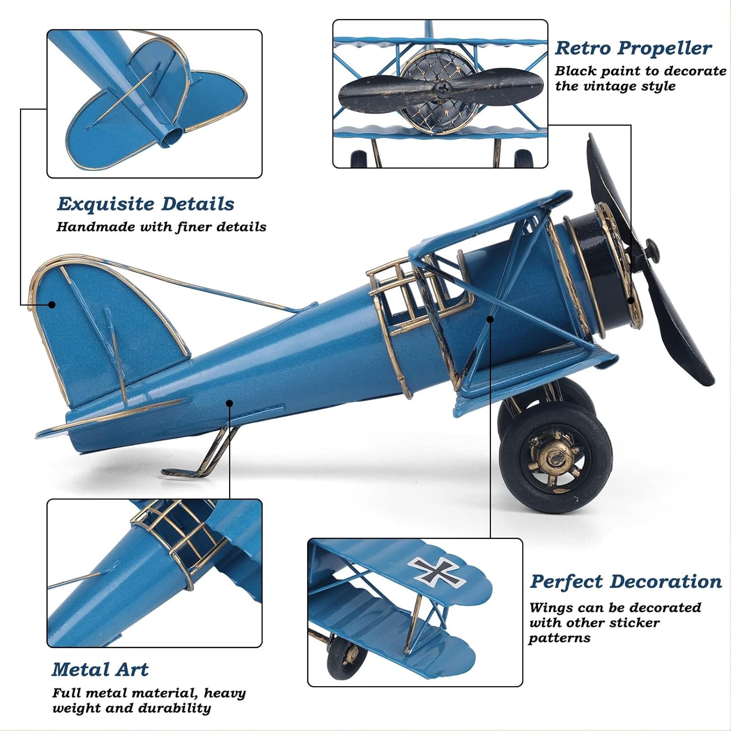 Vintage Metal Airplane Model R - Vintage Collectible Ornaments 리뷰 및 가격
