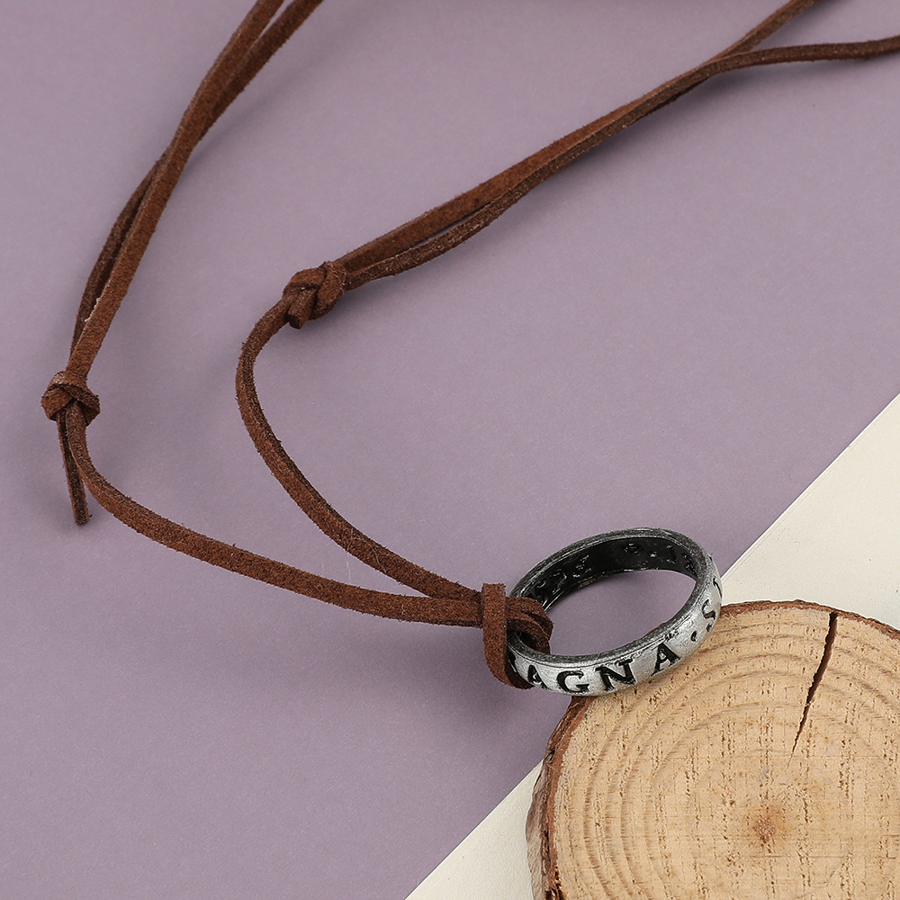 Game Anime Leather Chain Ring  - Vintage Necklace 리뷰 및 가격