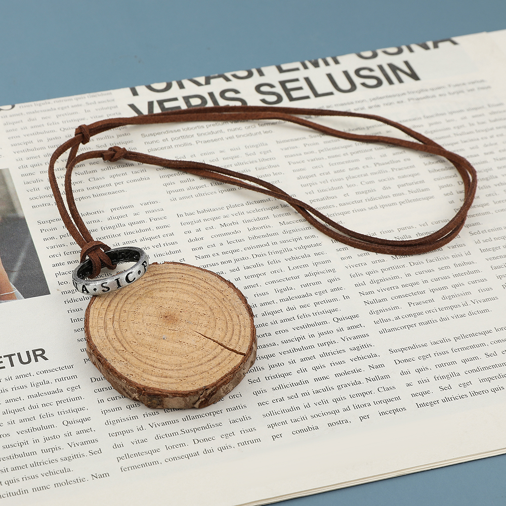 Game Anime Leather Chain Ring  - Vintage Necklace 리뷰 및 가격