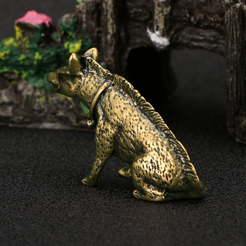 Brass Hyaenidae with Eyes Stat - Vintage Collectible Ornaments 리뷰 및 가격