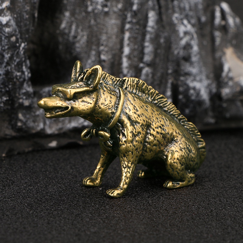 Brass Hyaenidae with Eyes Stat - Vintage Collectible Ornaments 리뷰 및 가격
