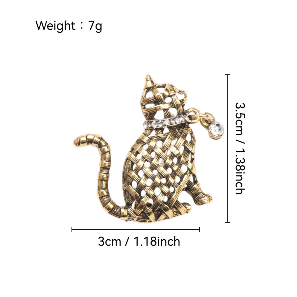 Ornate Woven Cat Brooch Collec - Collectible Vintage Brooches 리뷰 및 가격