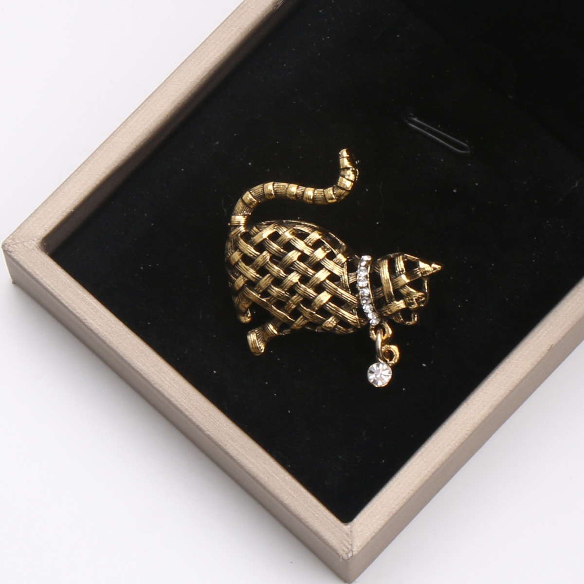Ornate Woven Cat Brooch Collec - Collectible Vintage Brooches 리뷰 및 가격