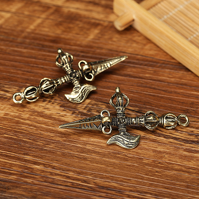 C 1pc Vintage Brass Vajra Pest - Vintage Collectible Ornaments 리뷰 및 가격