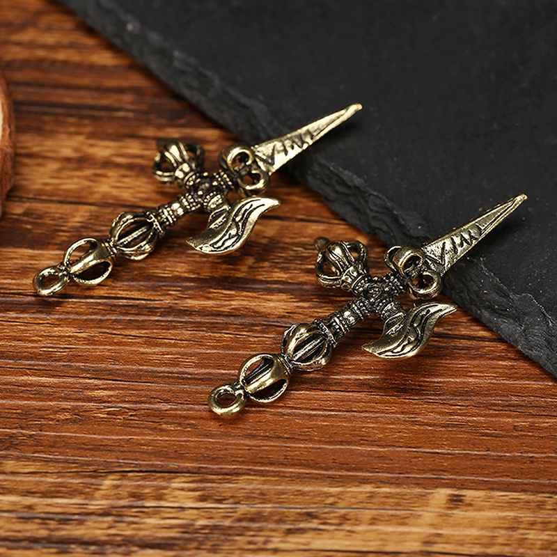 C 1pc Vintage Brass Vajra Pest - Vintage Collectible Ornaments 리뷰 및 가격
