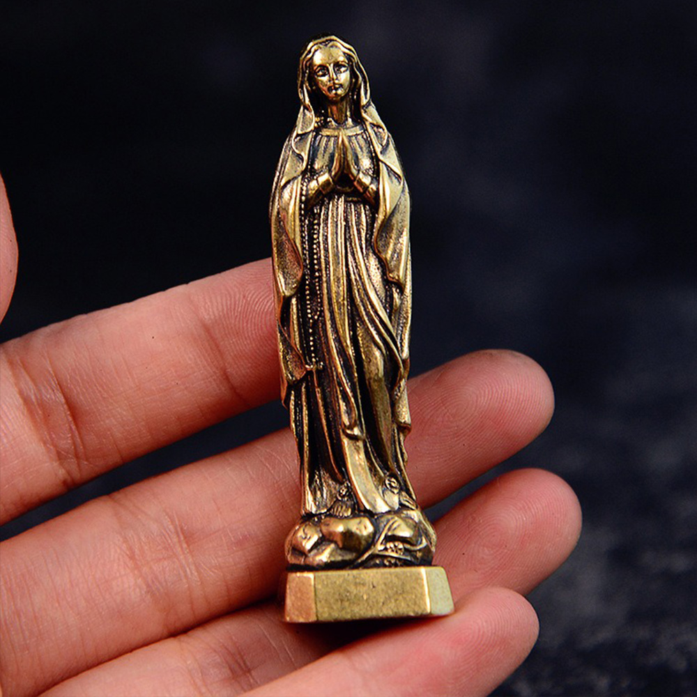 Brass Virgin Mary Figurines Po - Vintage Collectible Ornaments 리뷰 및 가격