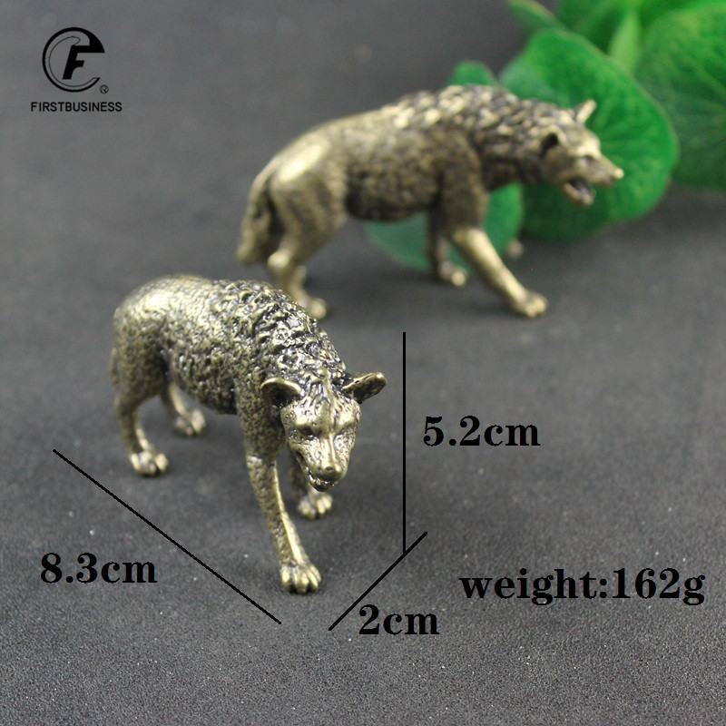 Solid Brass Hyena Figurine Min - Vintage Collectible Ornaments 리뷰 및 가격