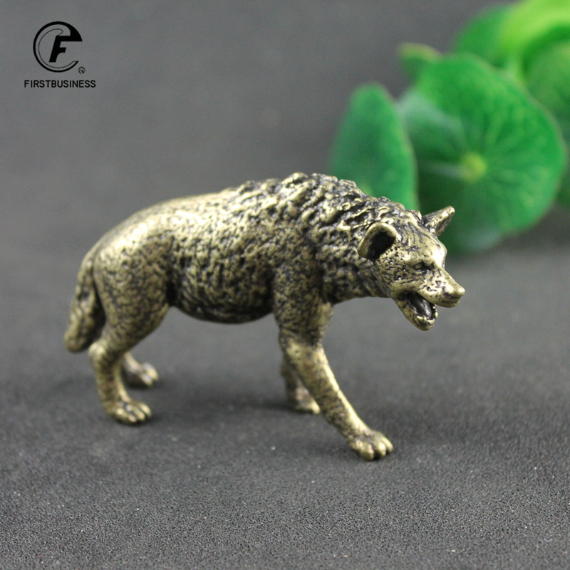 Solid Brass Hyena Figurine Min - Vintage Collectible Ornaments 리뷰 및 가격