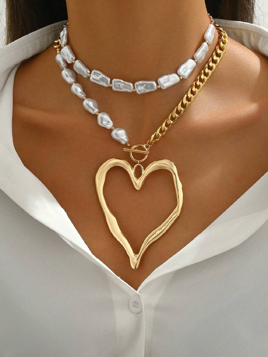 2pcs Vintage Exaggerated Metal - Vintage Necklace 리뷰 및 가격