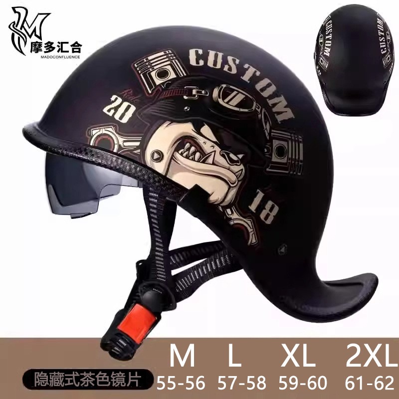 Retro Motorcycle Helmets for M - Lens Cap Vintage 리뷰 및 가격