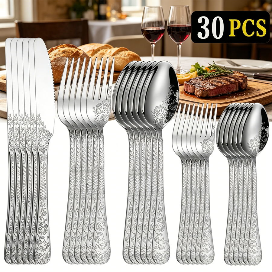 30-piece stainless steel cutle - Vintage Collectible Spoons 리뷰 및 가격
