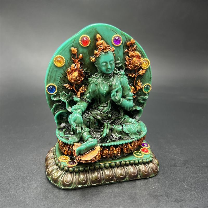 Tibetan Vintage Green Tara Sta - Vintage Collectible Ornaments 리뷰 및 가격