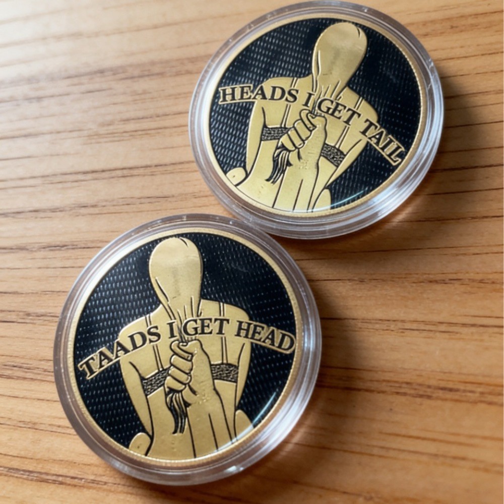 New Funny Heads and Tails Coin - Collectible Vintage Brooches 리뷰 및 가격