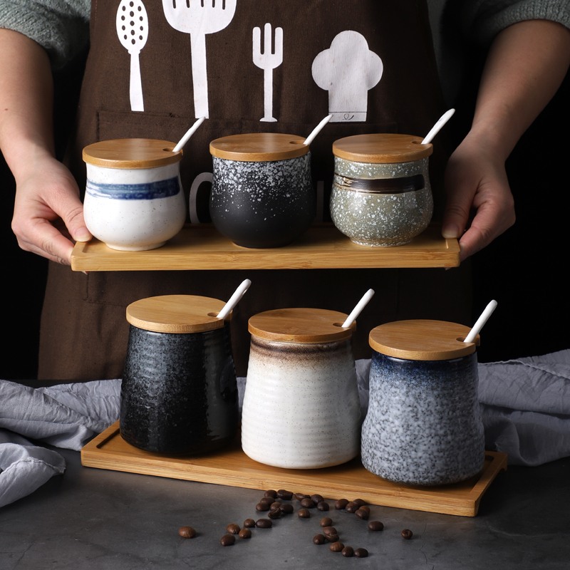 Ceramic Seasoning Jar Salt Sug - Vintage Collectible Spoons 리뷰 및 가격