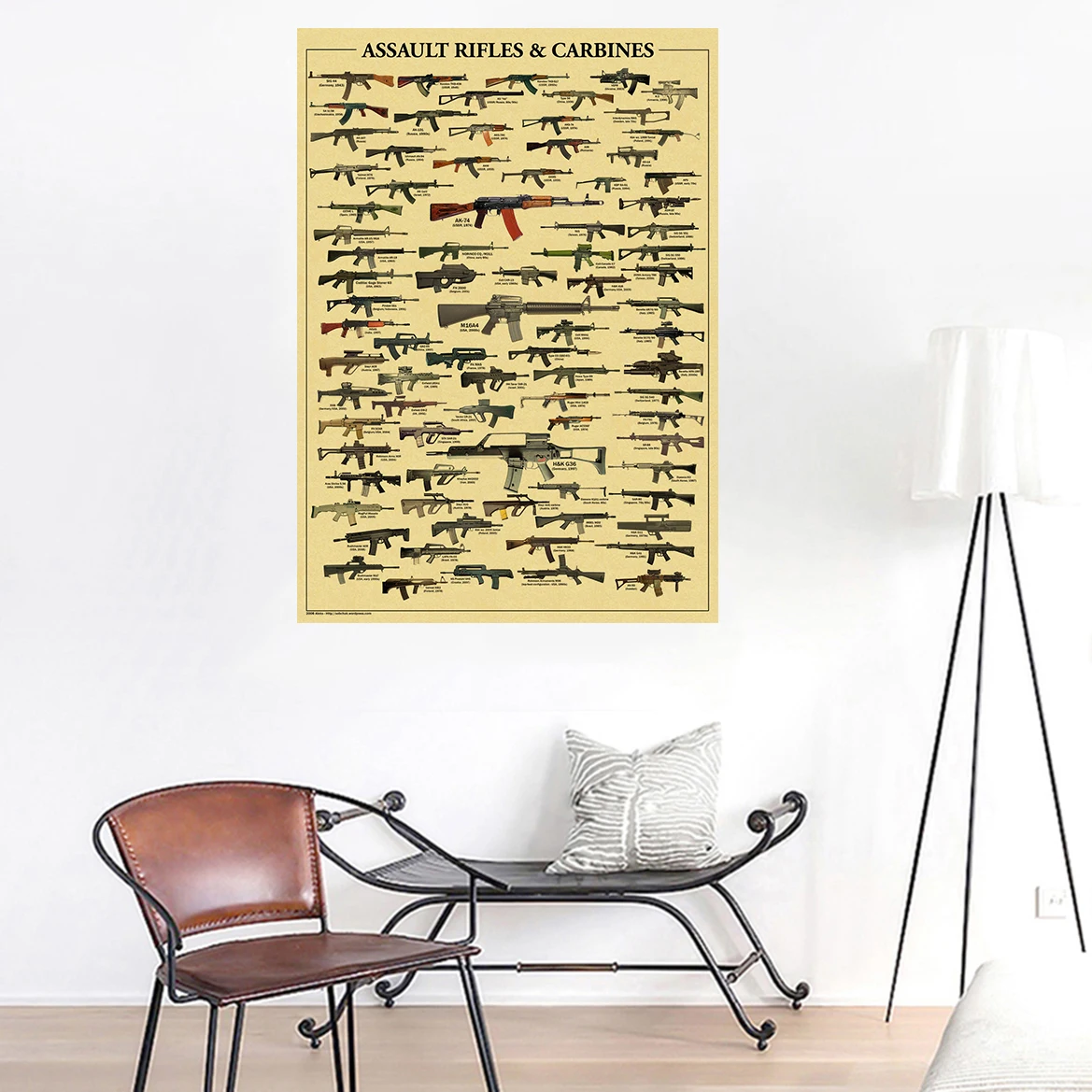 Famous Gun Collection Posters  - Vintage Collectible Guns 리뷰 및 가격
