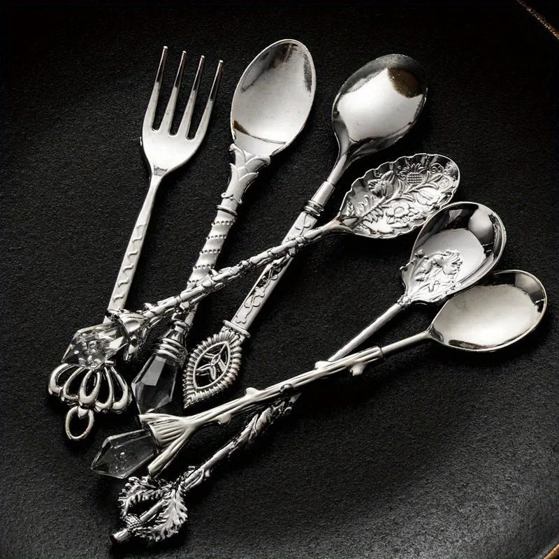 6pcs Vintage Spoons Fork Royal - Vintage Collectible Spoons 리뷰 및 가격