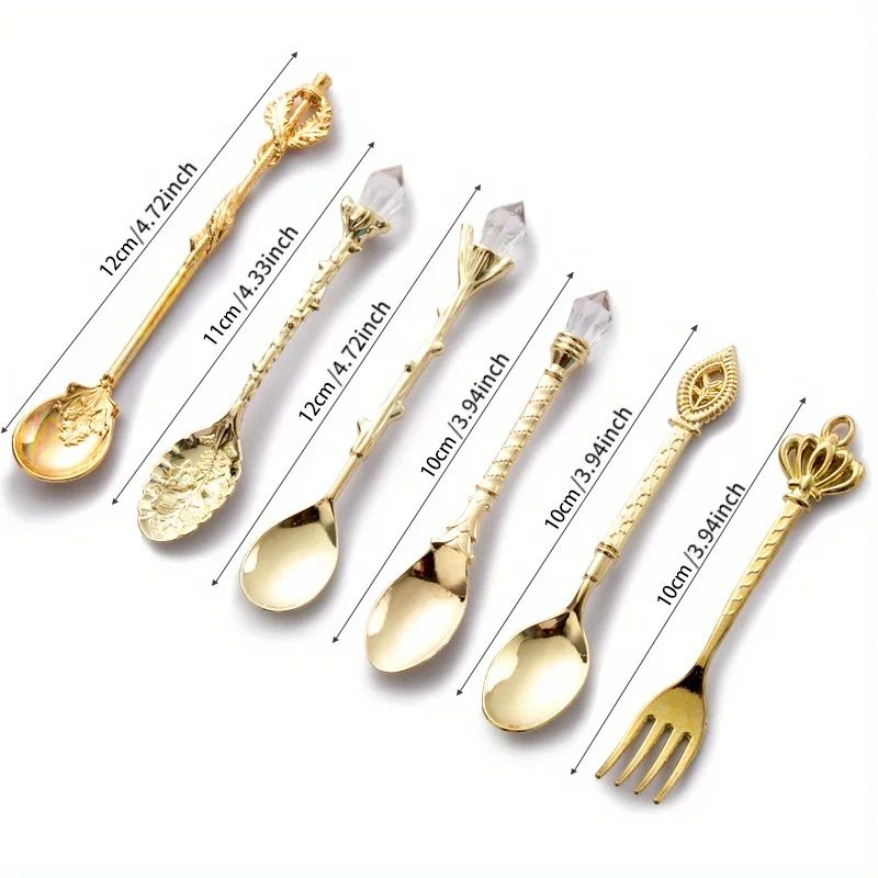 6pcs Vintage Spoons Fork Royal - Vintage Collectible Spoons 리뷰 및 가격