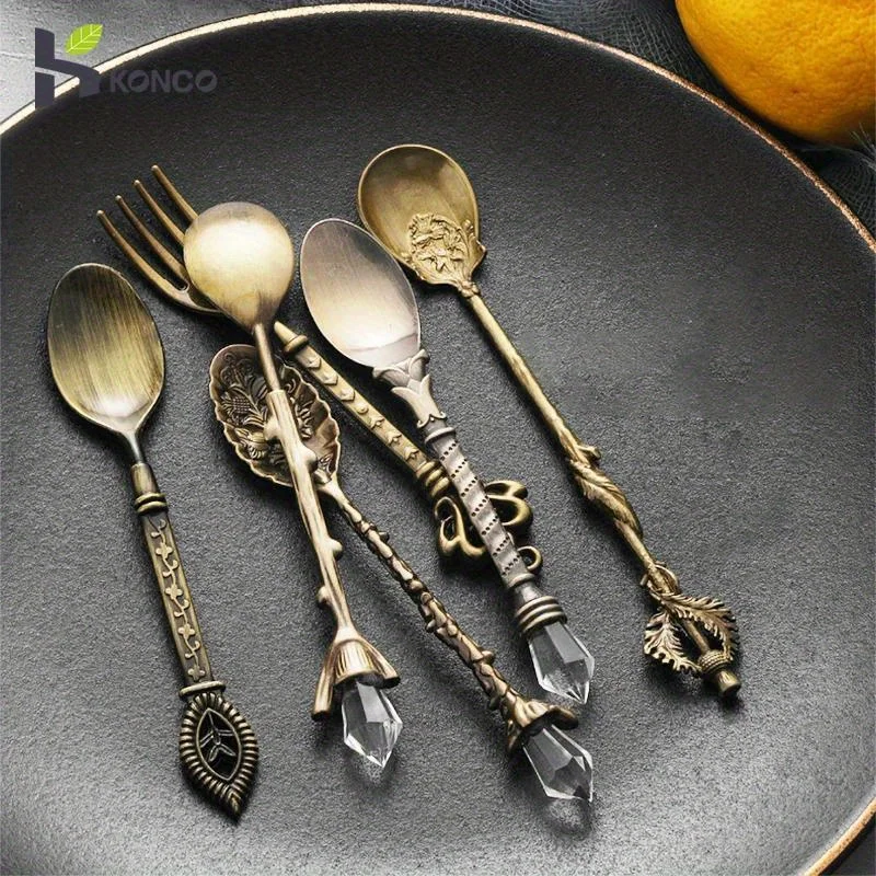 6pcs Vintage Spoons Fork Royal - Vintage Collectible Spoons 리뷰 및 가격