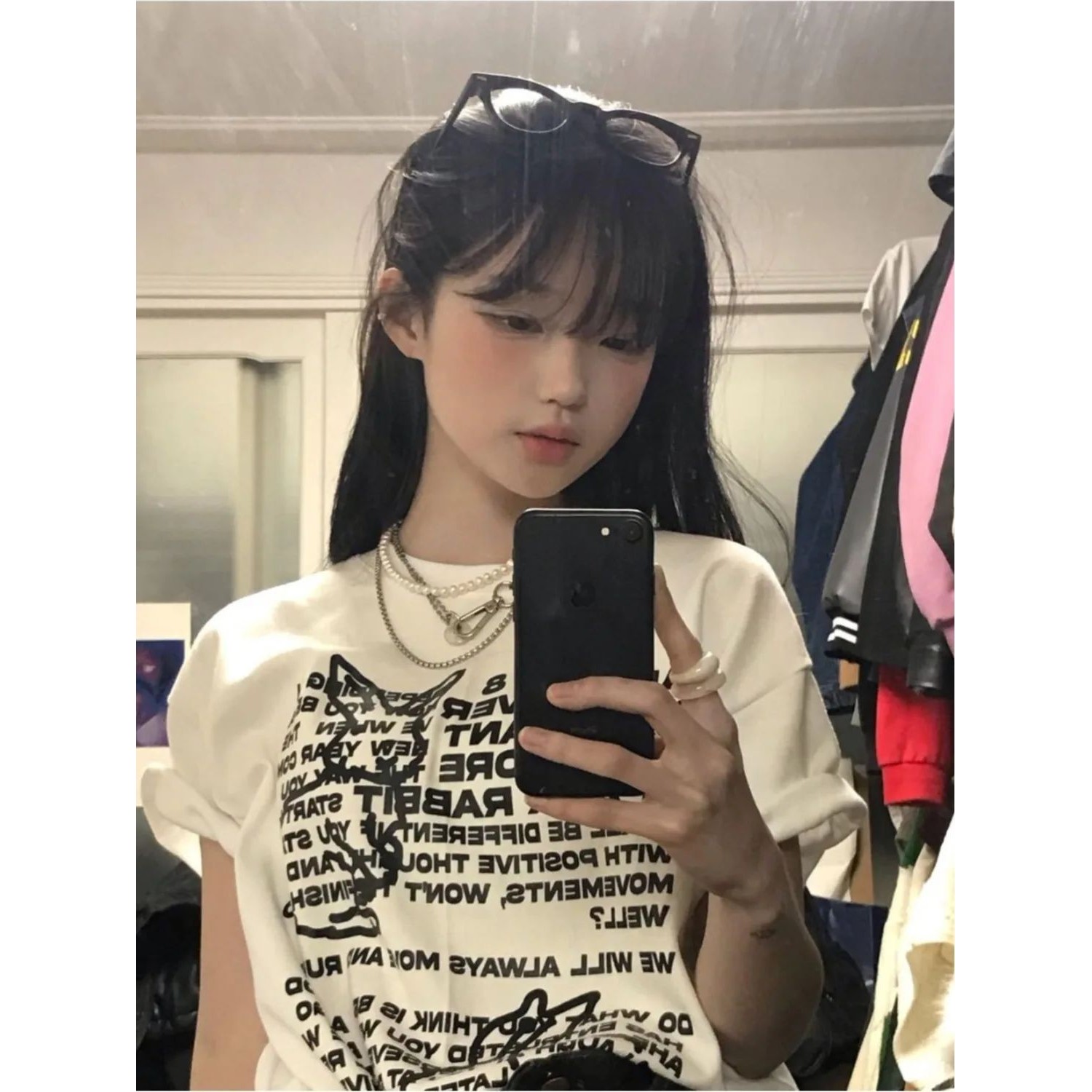 Cute Rabbit Print Women's Vint - Collectible Vintage T Shirts 리뷰 및 가격