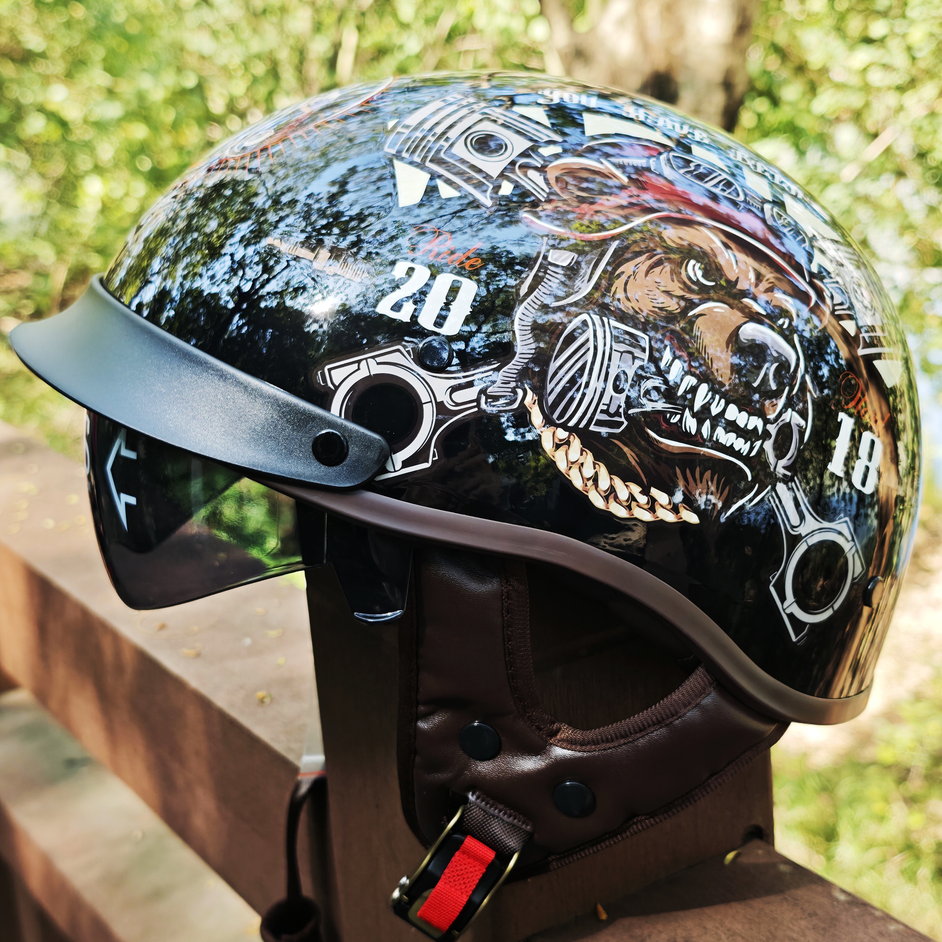Retro Motorcycle Helmets for M - Lens Cap Vintage 리뷰 및 가격