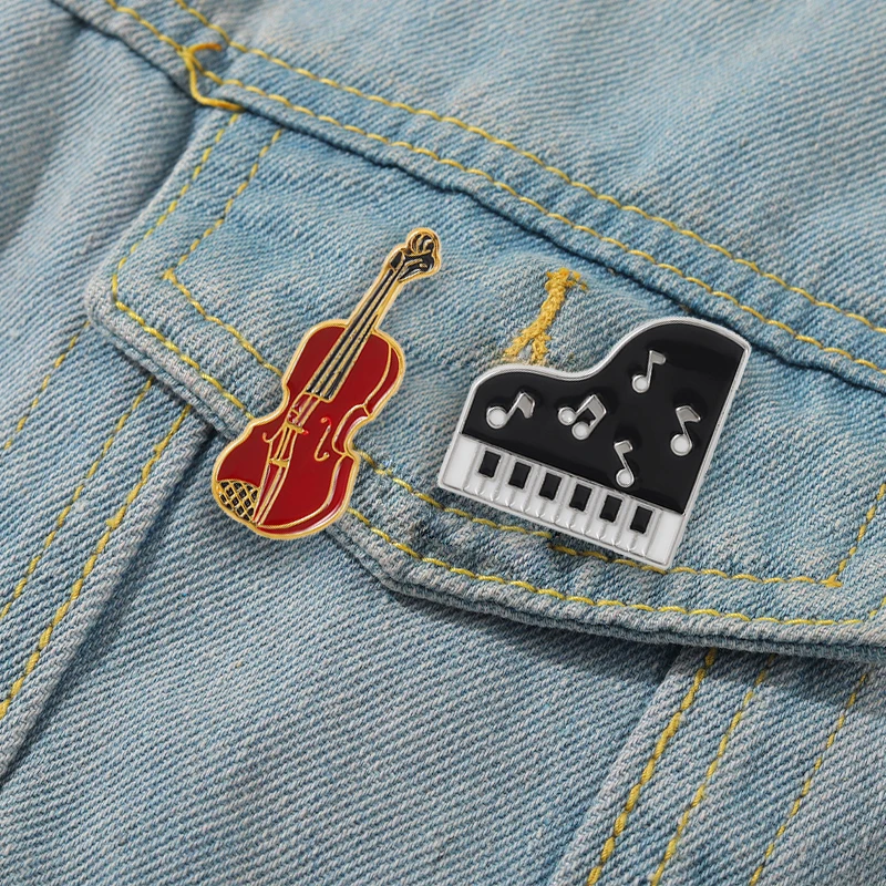 Musical Instrument Enamel Lape - Collectible Vintage Brooches 리뷰 및 가격