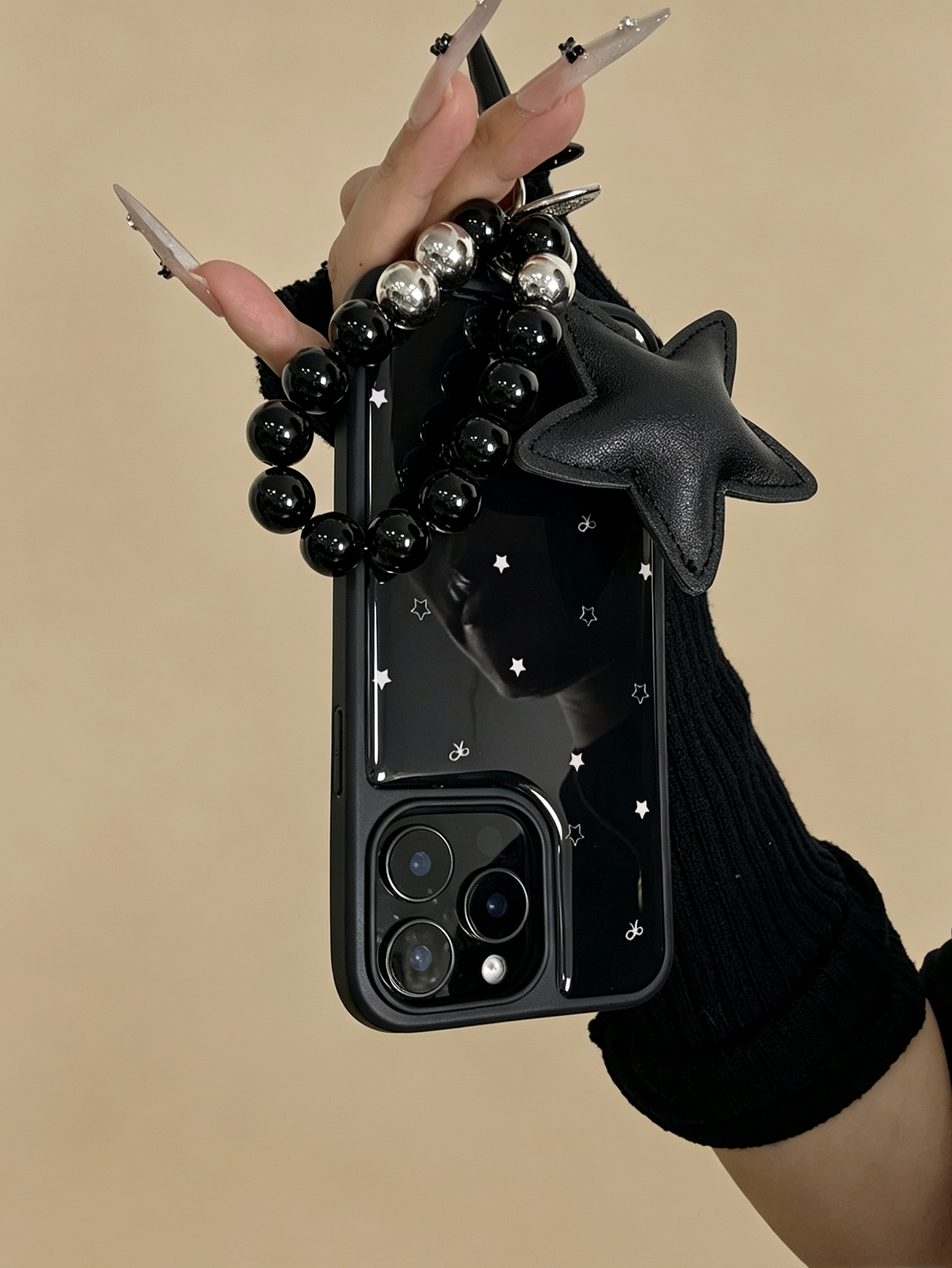 Y2K Vintage Star Print Phone C - Lens Cap Vintage 리뷰 및 가격