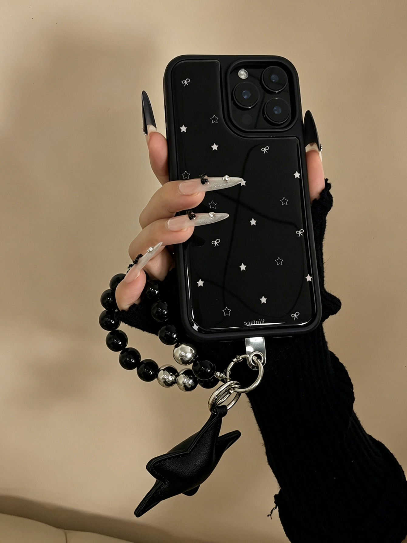 Y2K Vintage Star Print Phone C - Lens Cap Vintage 리뷰 및 가격